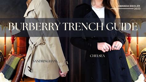 burberry sandringham vs chelsea|longest Burberry trench coat.